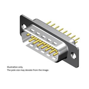 Molex 1731090123 D-sub connector Aantal polen: 25 Soldeerpennen 1 stuk(s)