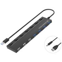 Conceptronic HUBBIES09B USB 2.0-hub 7 poorten Zwart