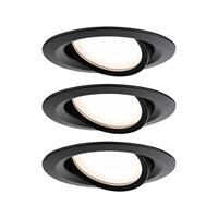 Paulmann 93082 Set Nova Plus LED-inbouwlamp LED 6W zwart