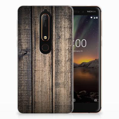 Nokia 6 (2018) Bumper Hoesje Steigerhout Nokia 6 (2018) Bumper Hoesje Steigerhout