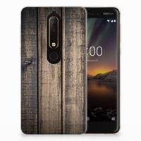 Nokia 6 (2018) Bumper Hoesje Steigerhout