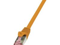LogiLink CQ2098S RJ45 Netwerkkabel, patchkabel CAT 6 S/FTP 10.00 m Oranje Vlambestendig, Snagless 1 stuk(s)