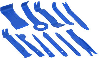 ProPlus demontageset voor interieur en exterieur 11 delig blauw