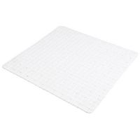 Urban Living Badkamer/douche anti slip mat - rubber - voor op de vloer - parel wit - 55 x 55 cm   - - thumbnail