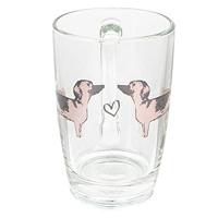 Clayre & Eef Theeglas 300 ml Honden Theemok