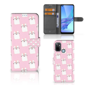 OPPO A53 | OPPO A53s Telefoonhoesje met Pasjes Sleeping Cats