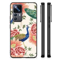 Dierenprint Telefoonhoesje voor Xiaomi 12T | 12T Pro Pink Peacock - thumbnail