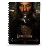 Lord Of The Rings Notebook With 3D-Effect Aragorn