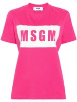 MSGM t-shirt en coton à logo imprimé - Rose