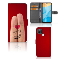 OPPO A15 Wallet Case met Pasjes Liefde - Origineel Romantisch Cadeau - thumbnail