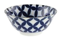 Blauw/Witte Kom - Mixed bowls - 14.8 x 6.8cm 500ml