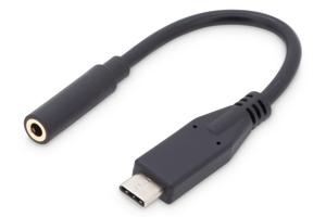 Digitus Audio Adapterkabel [1x USB-C stekker - 1x Jackplug female 3,5 mm] AK-300321-002-S 20.00 cm Flexibel