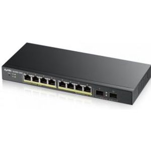 Zyxel GS1900-8HP v3 PoE Managed L2 Gigabit Ethernet (10/100/1000) Power over Ethernet (PoE) Zwart