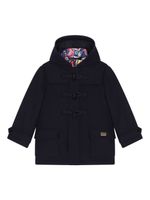 Dolce & Gabbana Kids manteau à capuche - Bleu