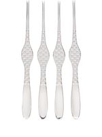 Alessi lot de fourchettes Colombina - Argent