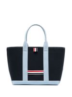 Thom Browne sac cabas à bande tricolore - Bleu