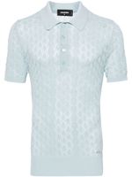 DSQUARED2 polo en crochet - Bleu