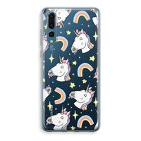 Rainbow Unicorn: Huawei P20 Pro Transparant Hoesje - thumbnail