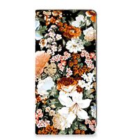 Smart Cover voor Samsung Galaxy A34 Dark Flowers - thumbnail