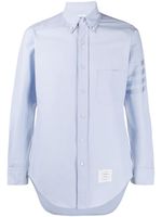 Thom Browne chemise Oxford à 4 bandes contrastantes - Bleu