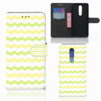 Nokia 3.1 Plus Telefoon Hoesje Waves Yellow