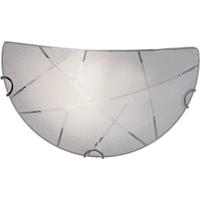 LED Wandlamp - Wandverlichting - Trion Sandra - E27 Fitting - 1-lichts - Rond - Mat Wit - Glas