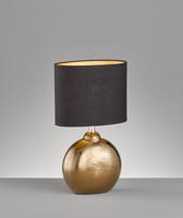 Fischer & Honsel Schemerlamp goud met zwart Foro 36cm 50558 - thumbnail