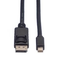 ROLINE DisplayPort kabel, DP M - Mini DP M, zwart, 3 m - thumbnail