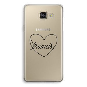 Friends heart black: Samsung Galaxy A5 (2016) Transparant Hoesje