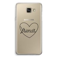 Friends heart black: Samsung Galaxy A5 (2016) Transparant Hoesje - thumbnail