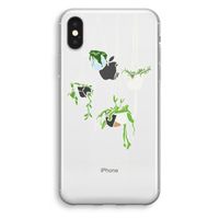 Hang In There: iPhone X Transparant Hoesje