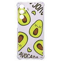 Samsung Galaxy M54 Stevig Bumper Hoesje Avocado Singing