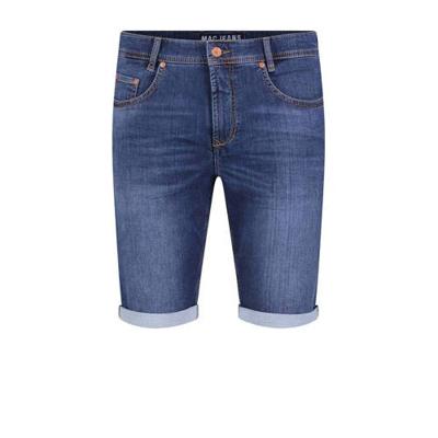 MAC straight fit jeans short blauw