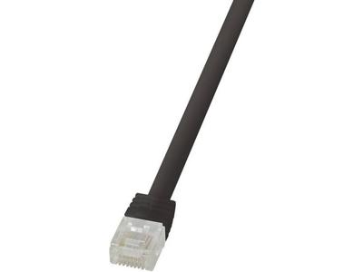 LogiLink CF2063U RJ45 Netwerkkabel, patchkabel CAT 6 U/UTP 3.00 m Zwart Zeer flexibel 1 stuk(s)