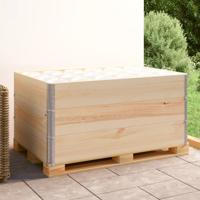 VidaXL Palletopzetranden 3 st 80x120 cm massief grenenhout - thumbnail