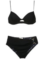 Amir Slama bikini taille haute à encolure cœur - Noir - thumbnail