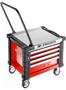 Facom Jet Gereedschapswagen 4 Laden M3 Laag Rood - JET.CR4M3A - JET.CR4M3A