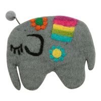 Vilten Portemonnee Olifant (Multicolor) - thumbnail