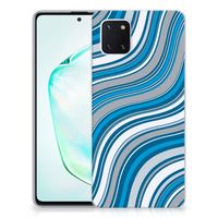 Samsung Galaxy Note 10 Lite TPU bumper Waves Blue - thumbnail