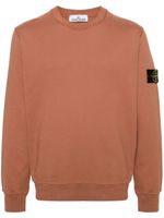 Stone Island sweat en coton à patch Compass - Marron