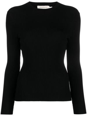 ZIMMERMANN Ribgebreide trui - Zwart