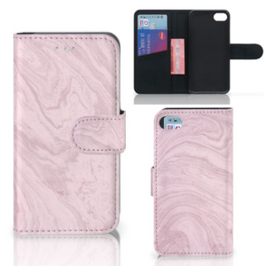 iPhone 7 | 8 | SE (2020) | SE (2022) Bookcase Marble Pink - Origineel Cadeau Vriendin