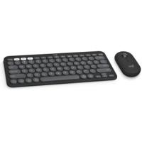 Logitech Pebble 2 Combo for Mac toetsenbord Inclusief muis RF-draadloos + Bluetooth AZERTY Frans Gra - thumbnail