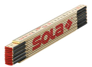 SOLA Vouwduimstok H2.4/12 hout 2.4m - 53010801