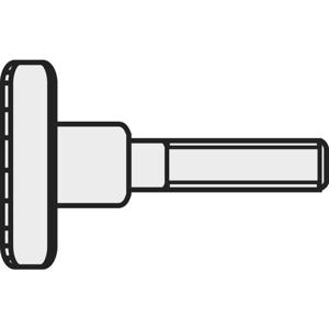 TOOLCRAFT M4*16 D464-5.8:A2K 194766 Kartelbouten M4 16 mm DIN 464 Staal Galvanisch verzinkt 10 stuk(s)