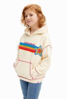 Sterren sweatshirt - WHITE - M - thumbnail