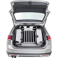 Trixie kofferbak hek aluminium/kunststof grijs/zwart 94-114X69 CM