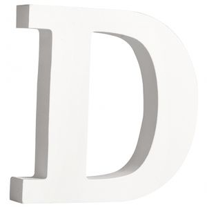 Houten letter D 11 cm