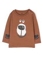 Stella McCartney Kids sweat en coton à imprimé graphique - Marron