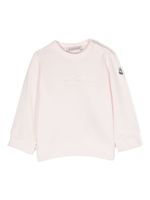 Moncler Enfant sweat à logo brodé - Rose